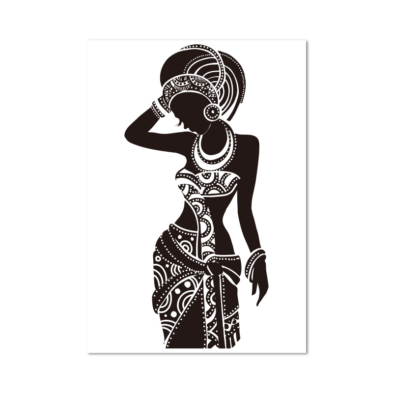 Africa Map Wall Art Print And Poster Canvas Painting