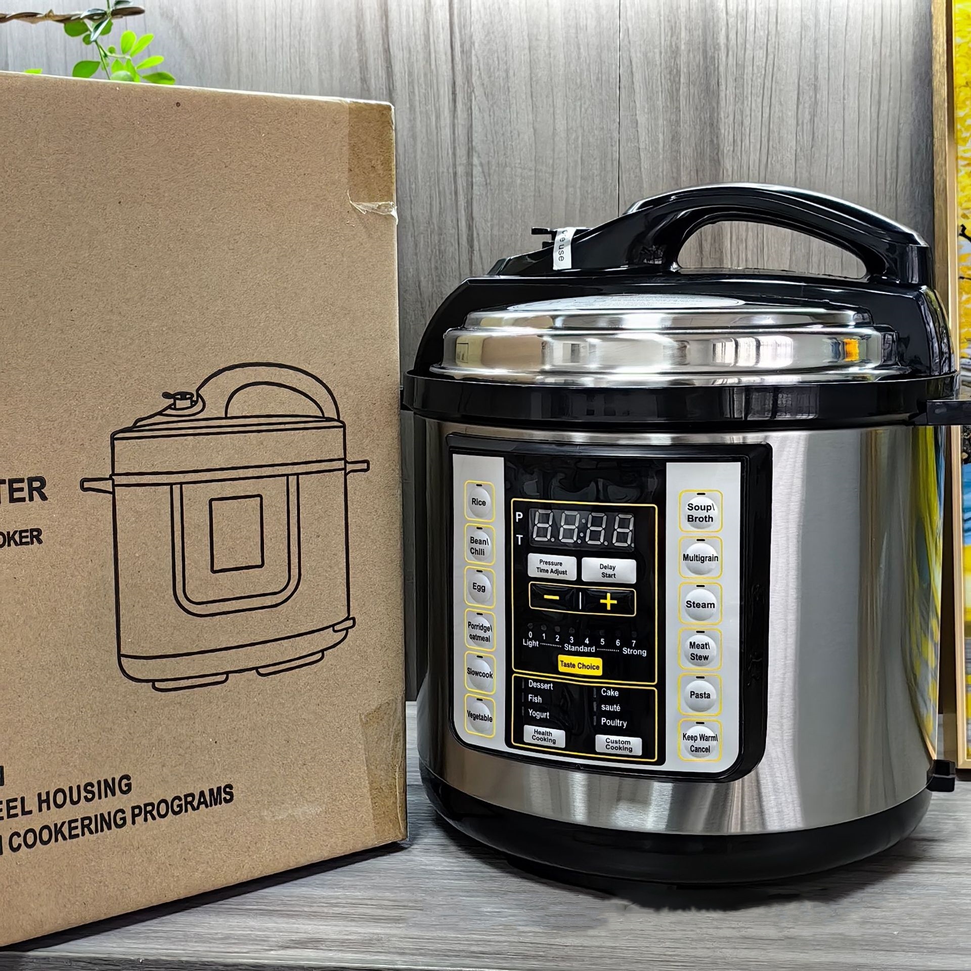 6L Electric Pressure Cooker Multi-functional Large Capacity Rice Cooker